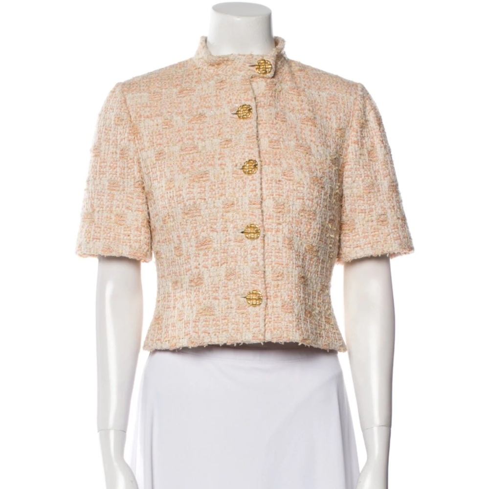 St. John Tweed Pattern Bolero Jacket
Size: S | US 4